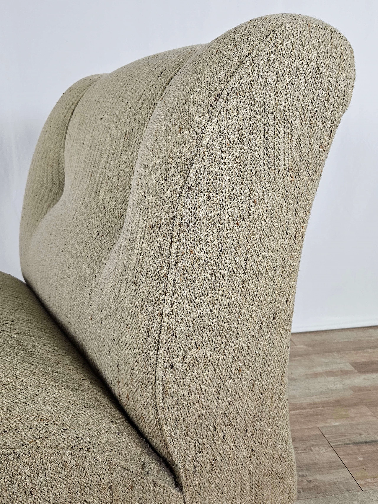 Gray modular corner sofa with four seats in fabric, 1970s 28