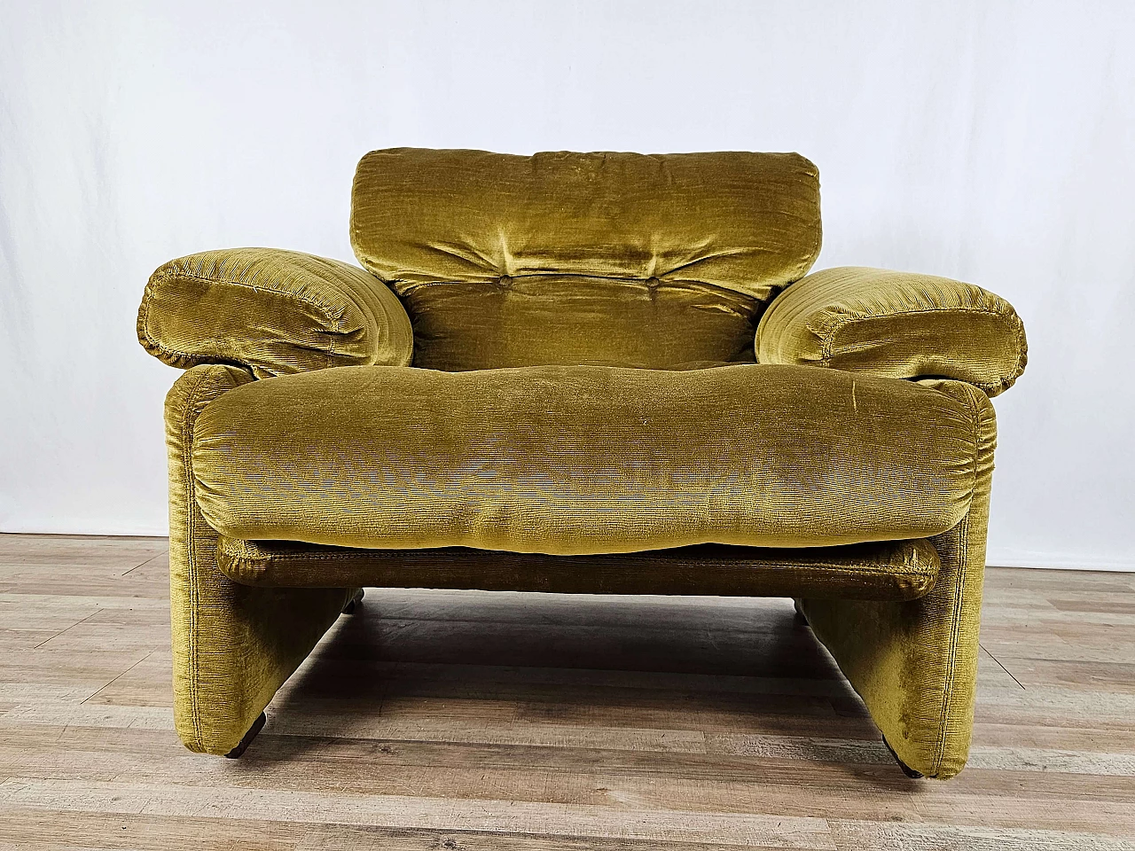 Coronado fabric armchair attributed to Tobia and Afra Scarpa for B&B Italia, 1960s 7