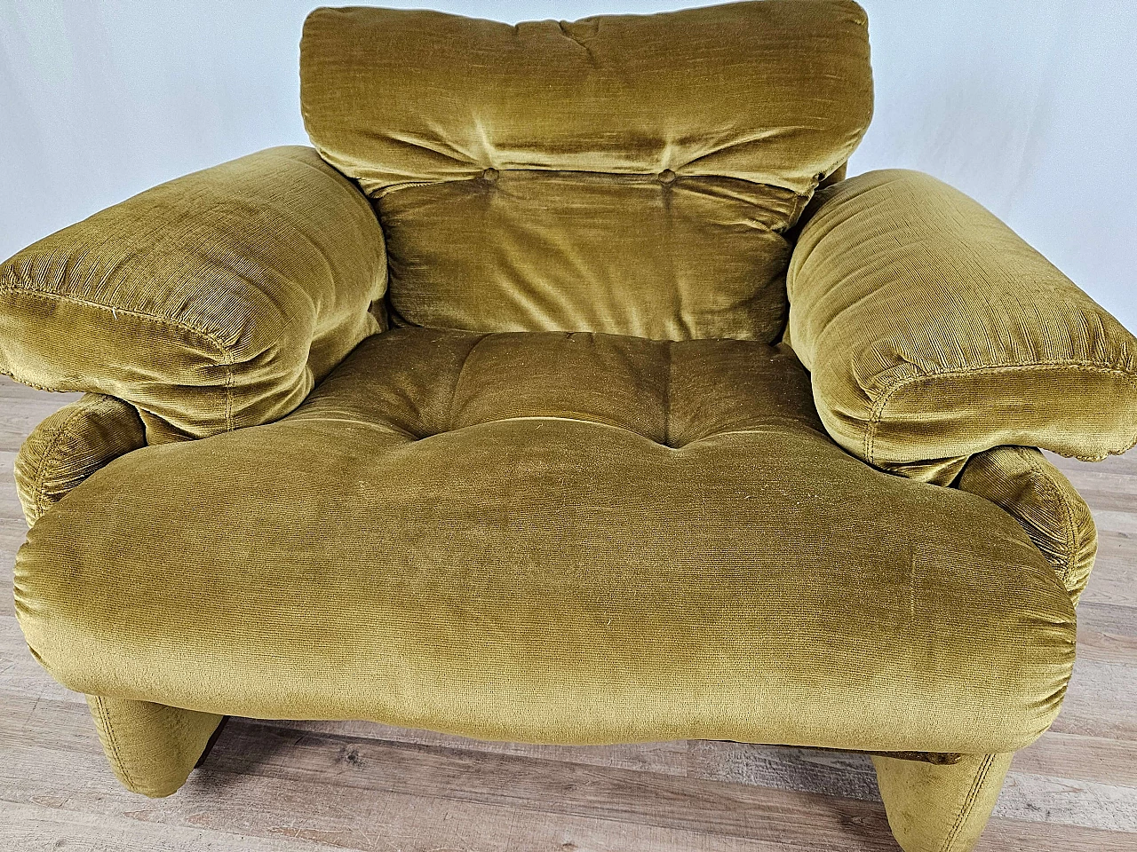 Coronado fabric armchair attributed to Tobia and Afra Scarpa for B&B Italia, 1960s 16