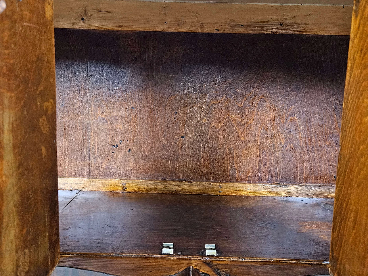 Art Deco mahogany-root and black glass sideboard, 1950s 27