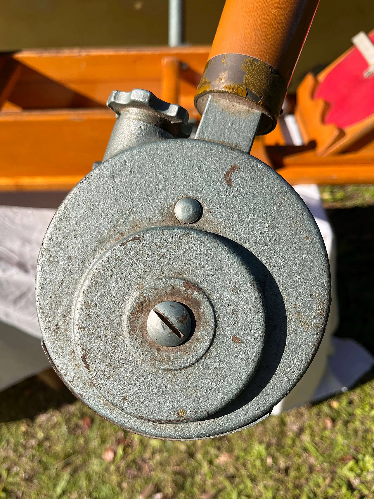 Vogatore Lamborghini in massello di faggio e ferro, anni '40 10