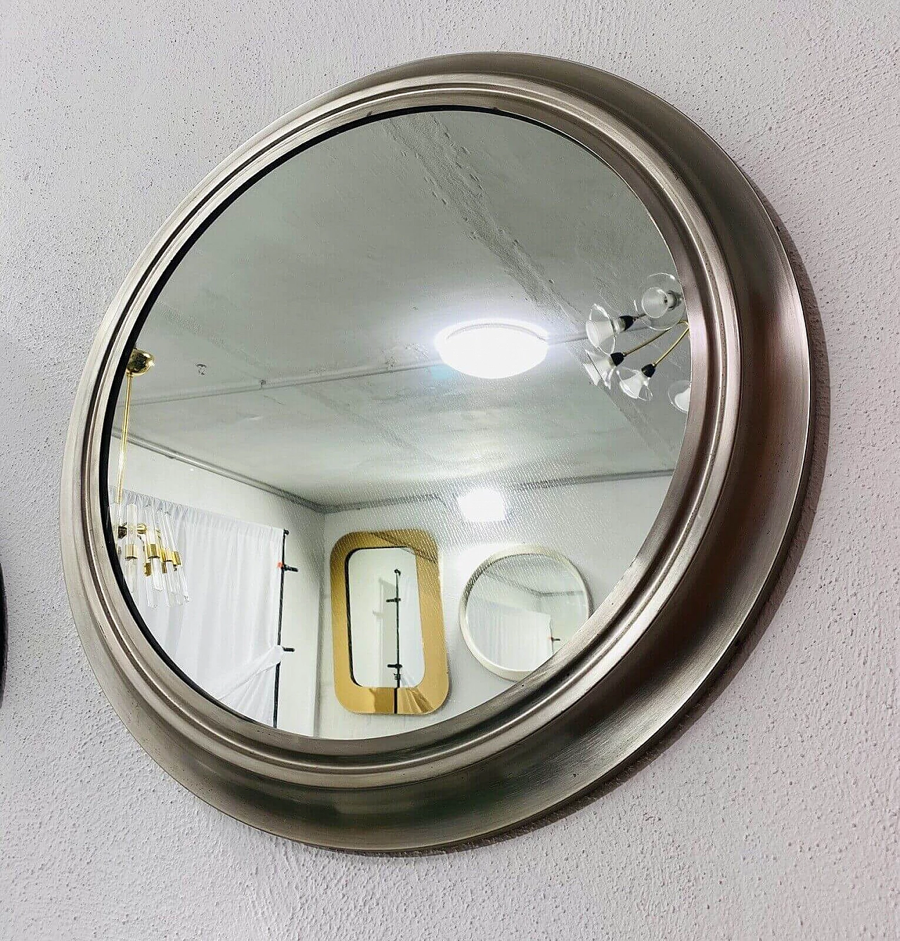 Narciso wall mirror by Sergio Mazza for Artemide, 1970s 2