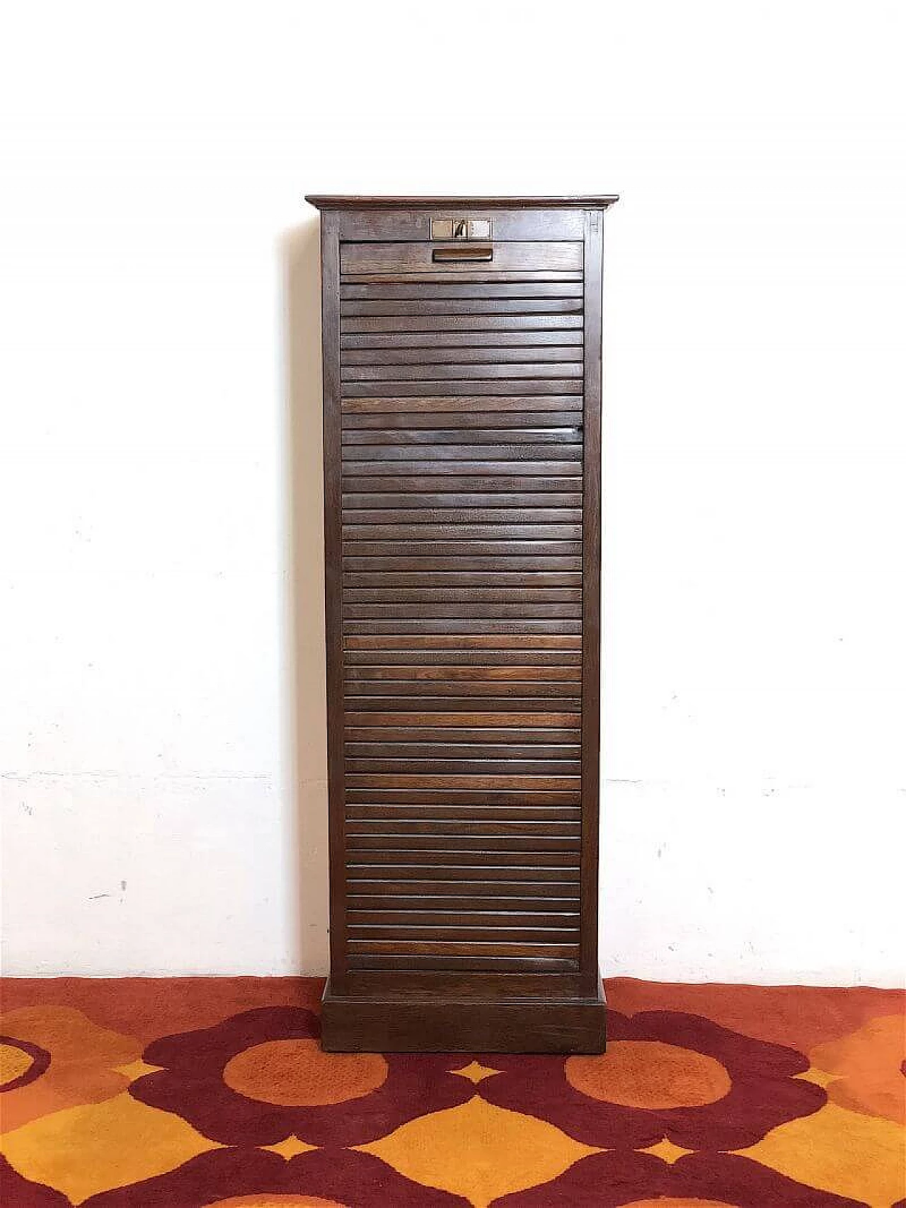 Beech chest of drawers with shutter, 1960s 3