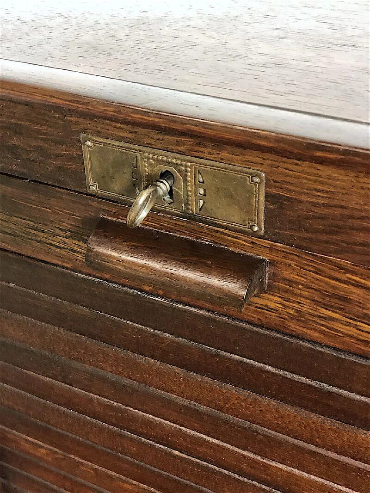 Beech chest of drawers with shutter, 1960s 5