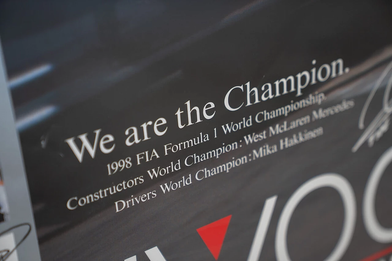 West McLaren Mercedes FIA Formula 1 poster, 1998 7