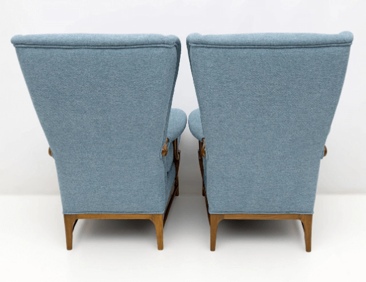 Pair of armchairs by Paolo Buffa for Framar, 1950s 5