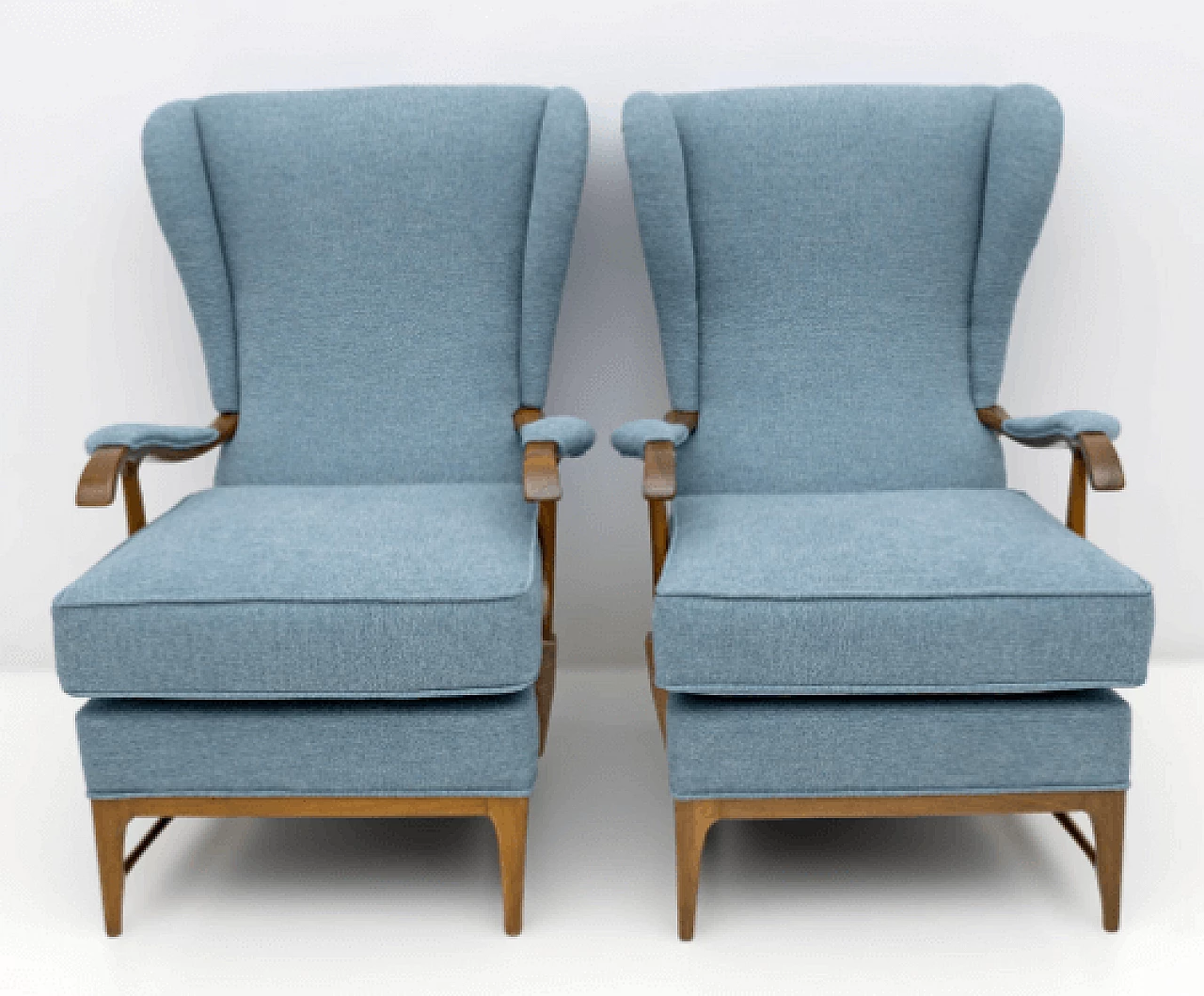 Pair of armchairs by Paolo Buffa for Framar, 1950s 7