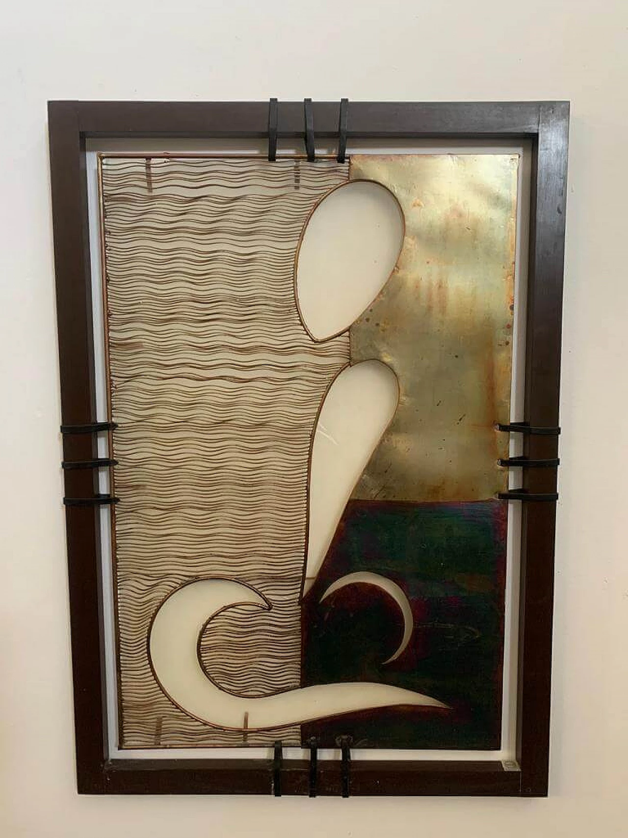 Copper panel by Ravi Shing for LightWorks Resource, 1990s 1