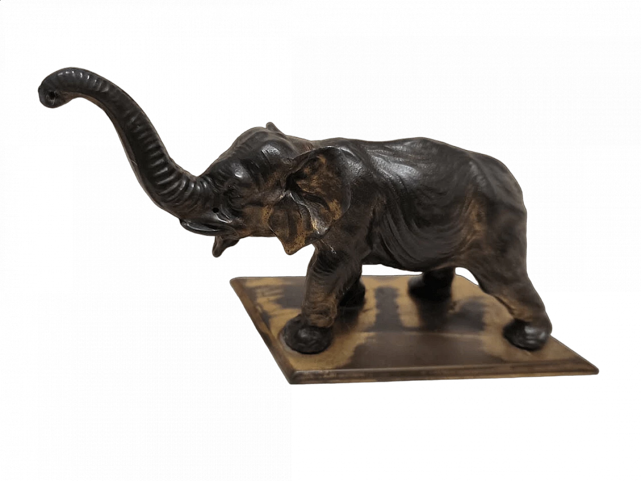 Elefante fermacarte in bronzo, anni '30 6