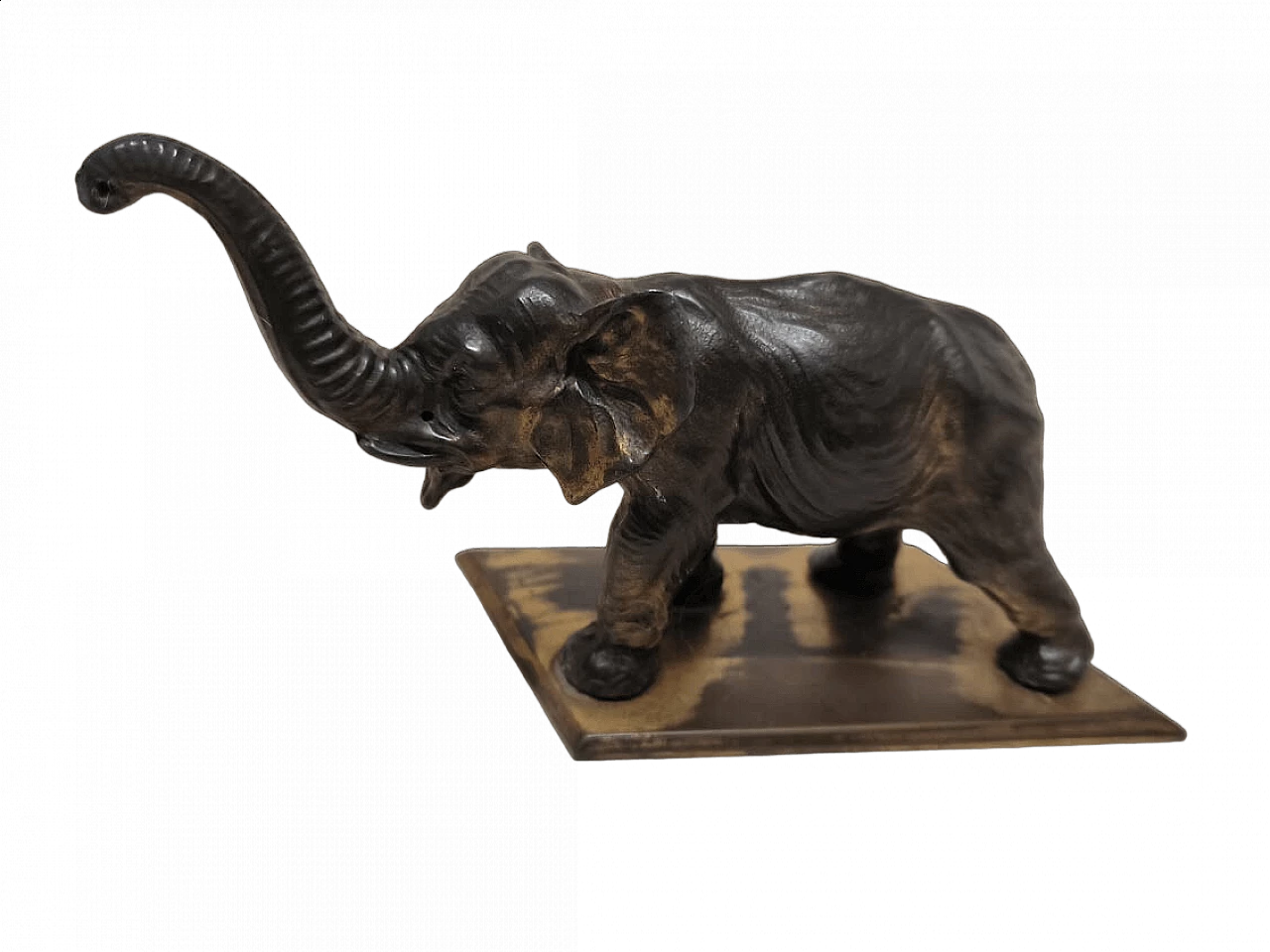 ELEFANTE -  fermacarte in BRONZO, ITALIA anni '30 6