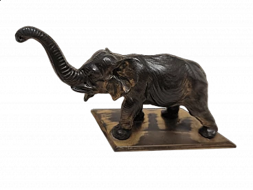 Elefante fermacarte in bronzo, anni '30