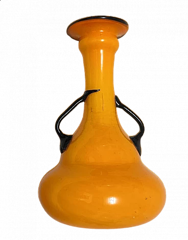 Blown and cased Murano glass vase by Fratelli Toso, 1930s