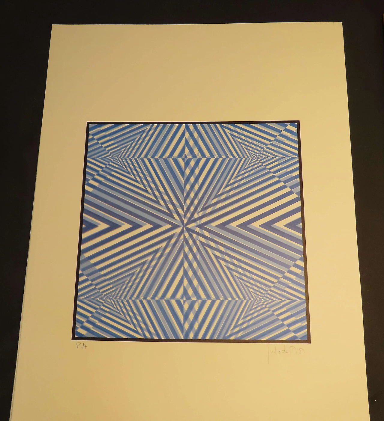 Julio de Dios, composizione optical, litografia, 1979 2
