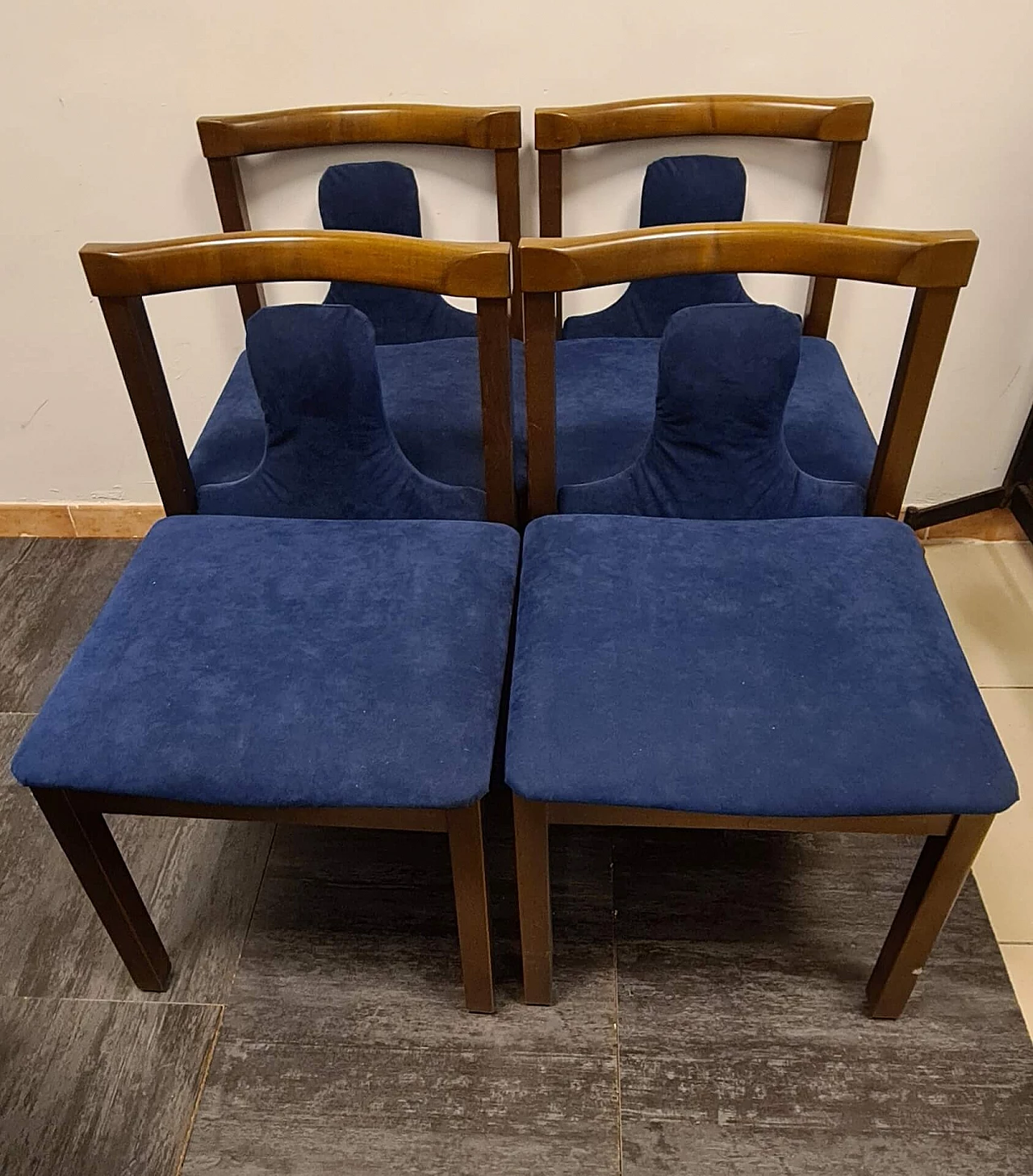 4 Chairs by Claudio Salocchi for Sormani, 1960s 1