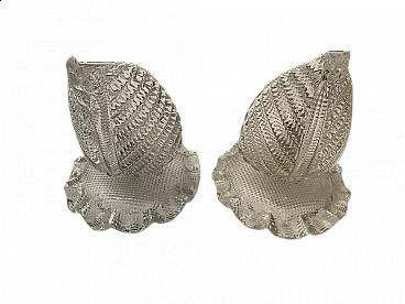Coppia di lampade da tavolo in vetro di Murano di Ercole Barovier, anni '40