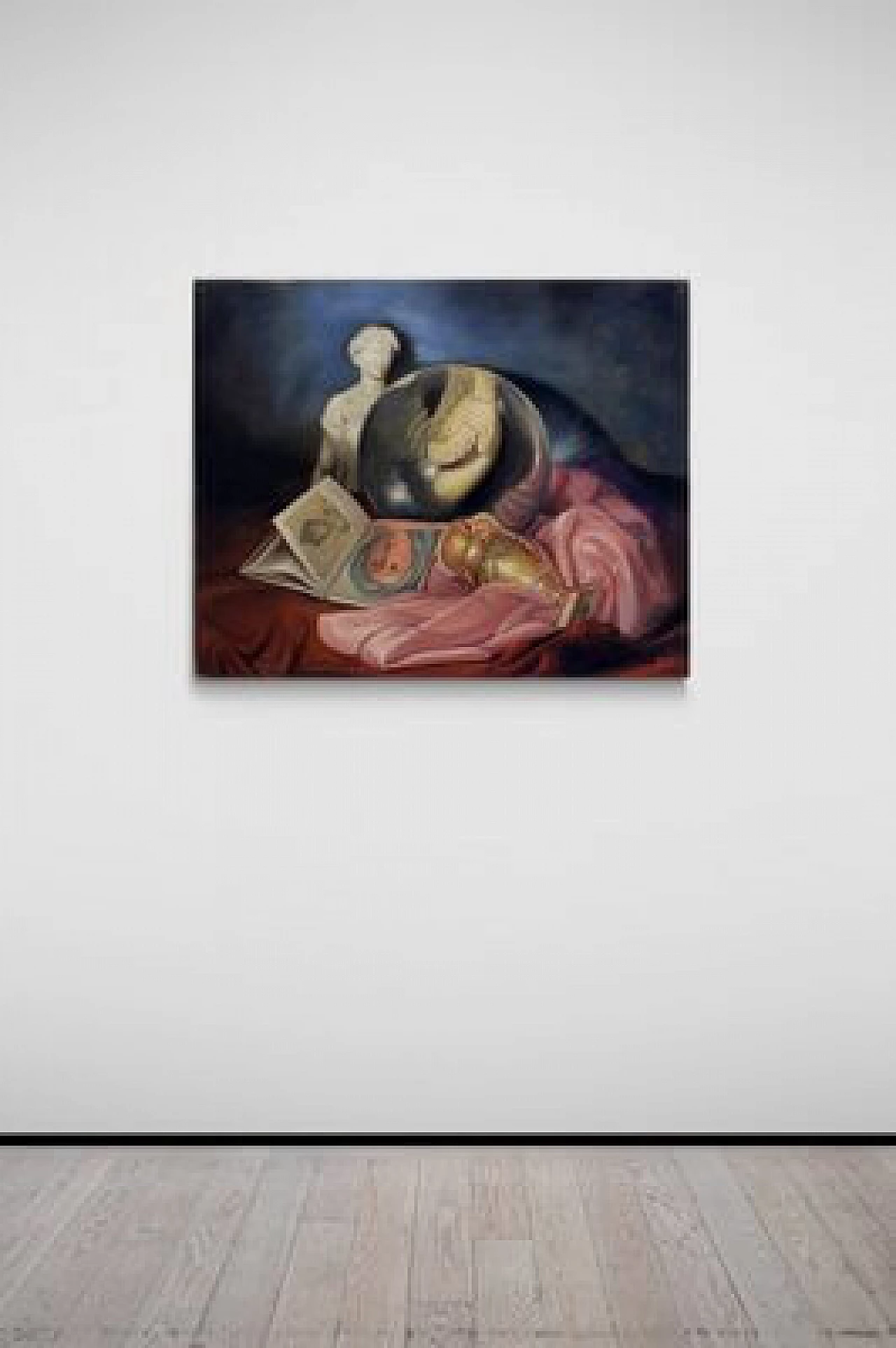 Massimiliano Ciccone, The lens and art, oil on canvas, 2000s 2