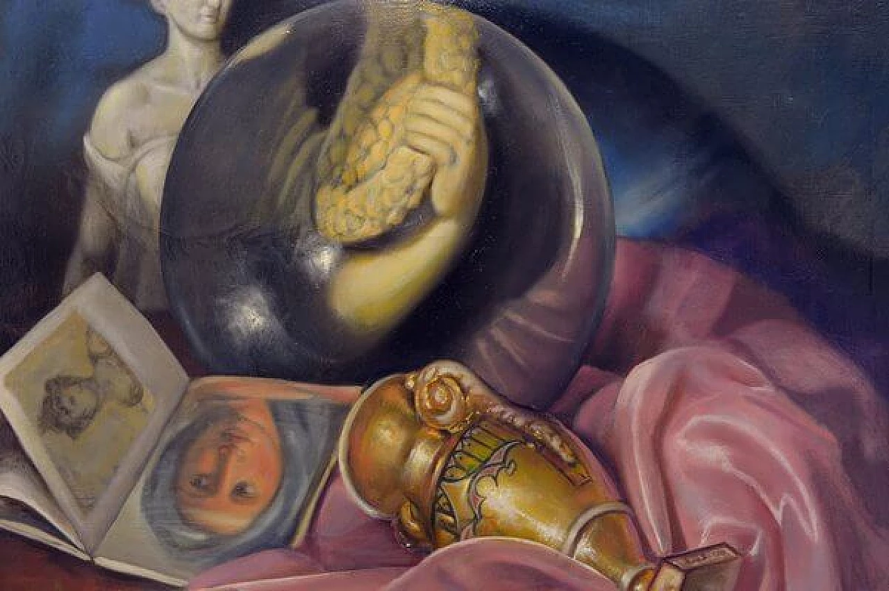 Massimiliano Ciccone, La lente e l'arte, olio su tela, anni 2000 3