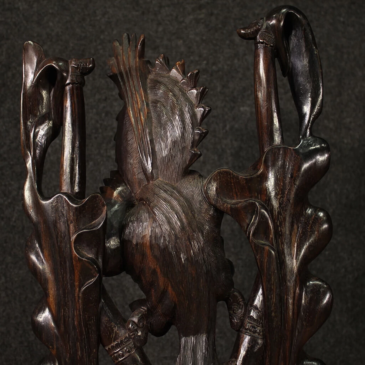 Danzatrice, scultura indonesiana in legno esotico 6