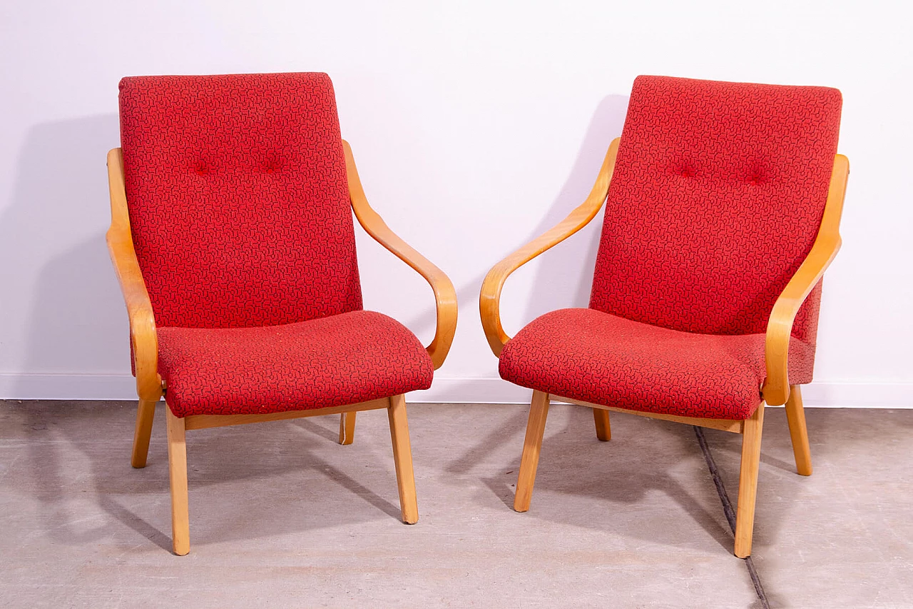 Pair of armchairs by Jaroslav Šmídek for Jitona, 1960s 2