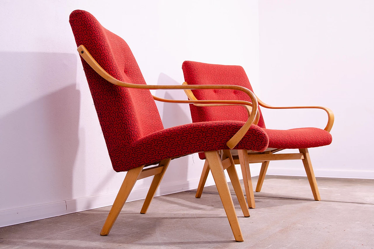 Pair of armchairs by Jaroslav Šmídek for Jitona, 1960s 6