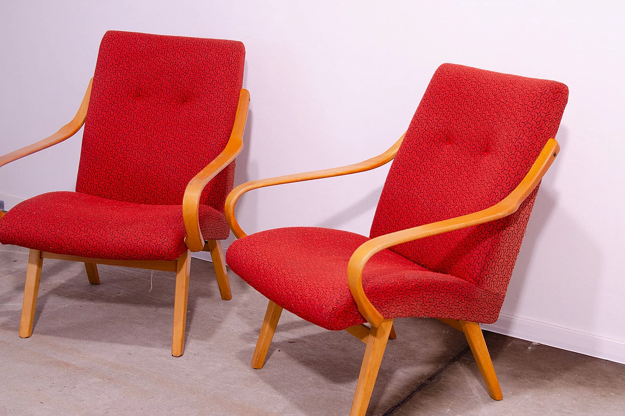 Pair of armchairs by Jaroslav Šmídek for Jitona, 1960s 7