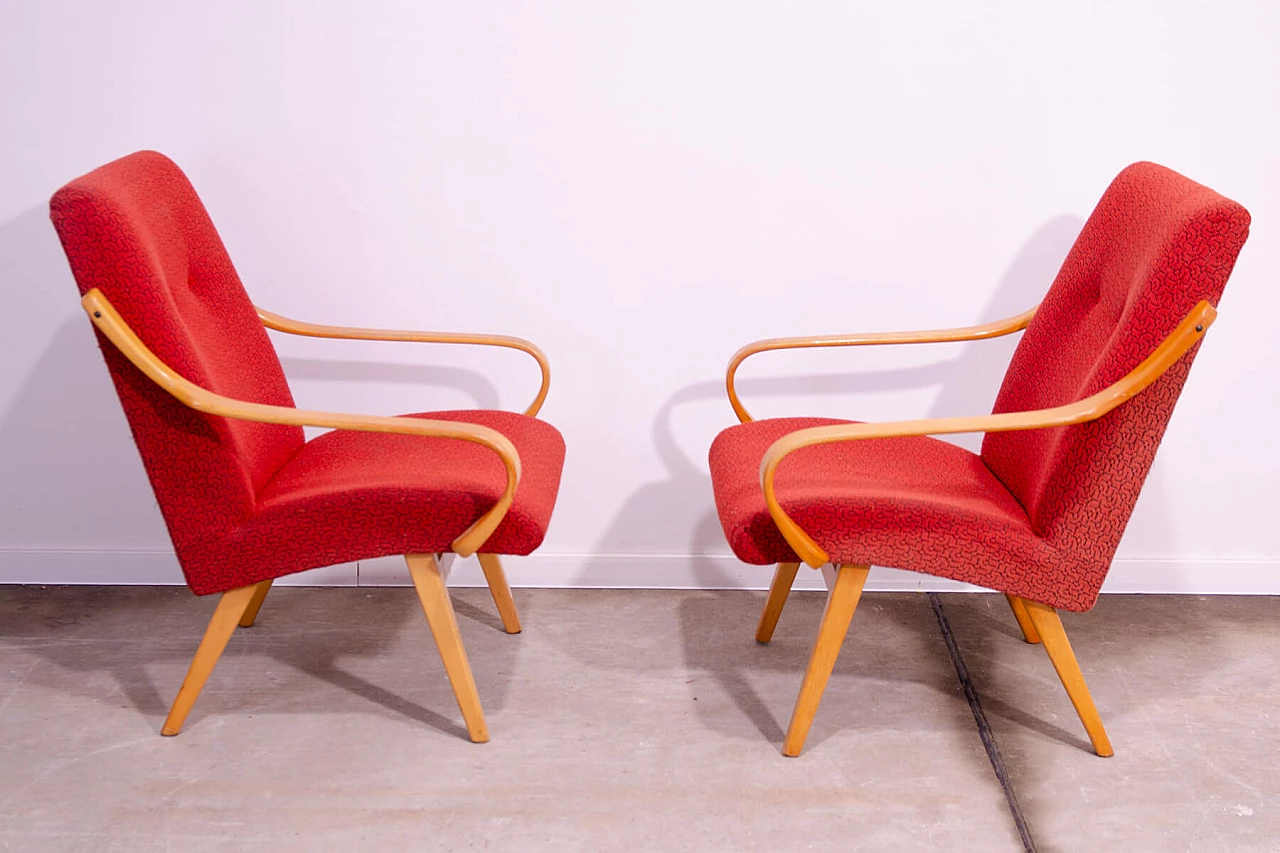 Pair of armchairs by Jaroslav Šmídek for Jitona, 1960s 8