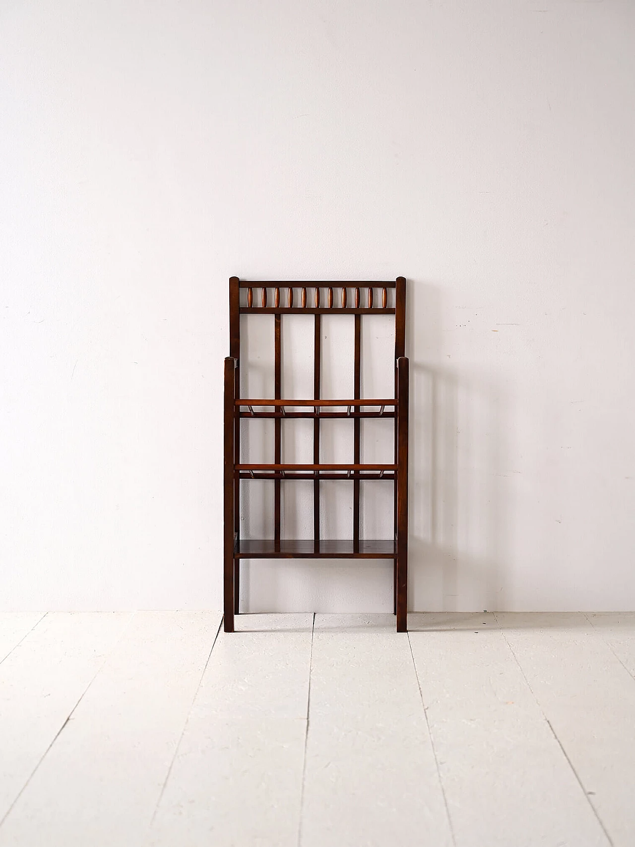 Jugend wooden magazine rack with three shelves, 1940s 2