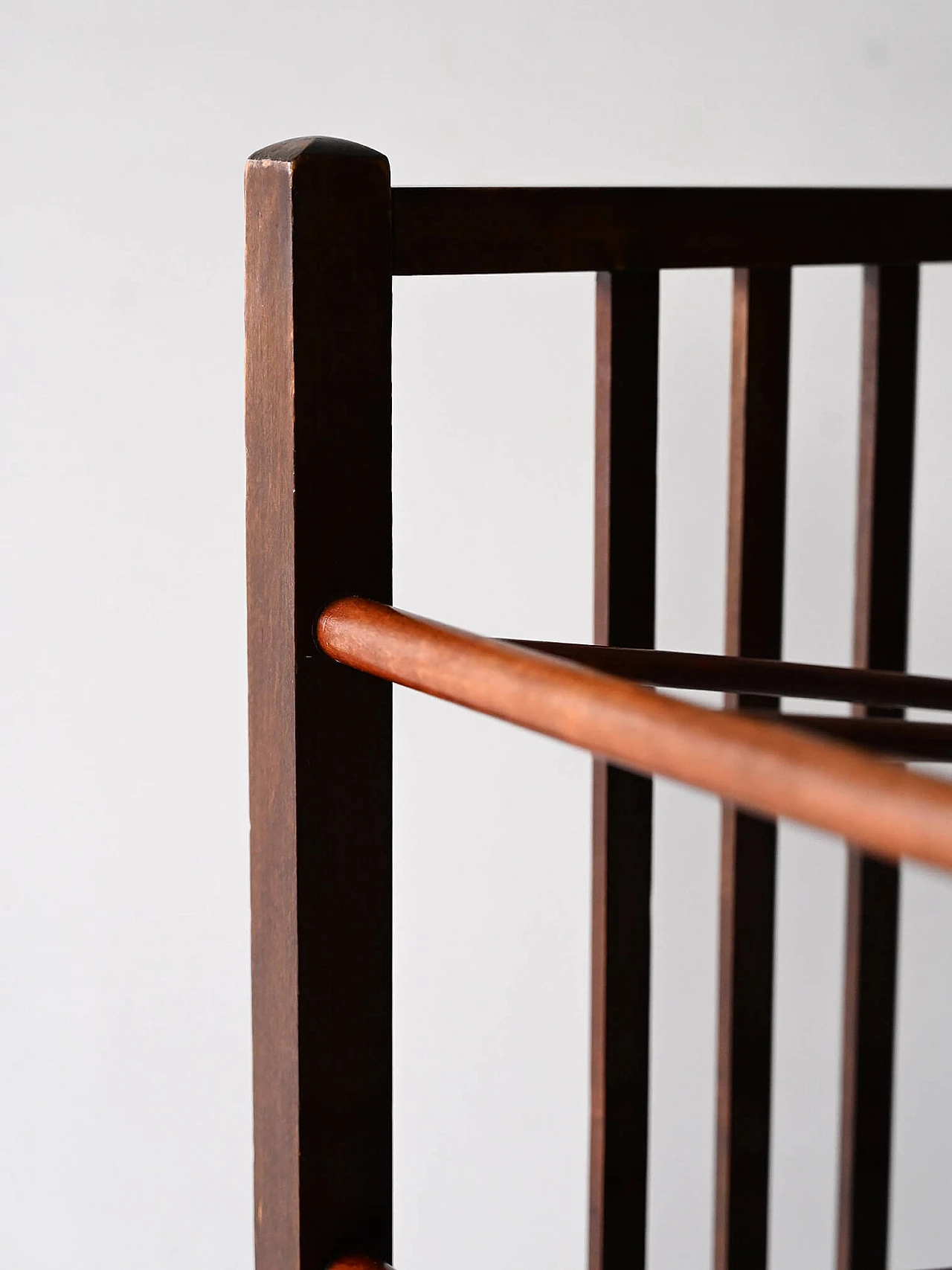 Jugend wooden magazine rack with three shelves, 1940s 5