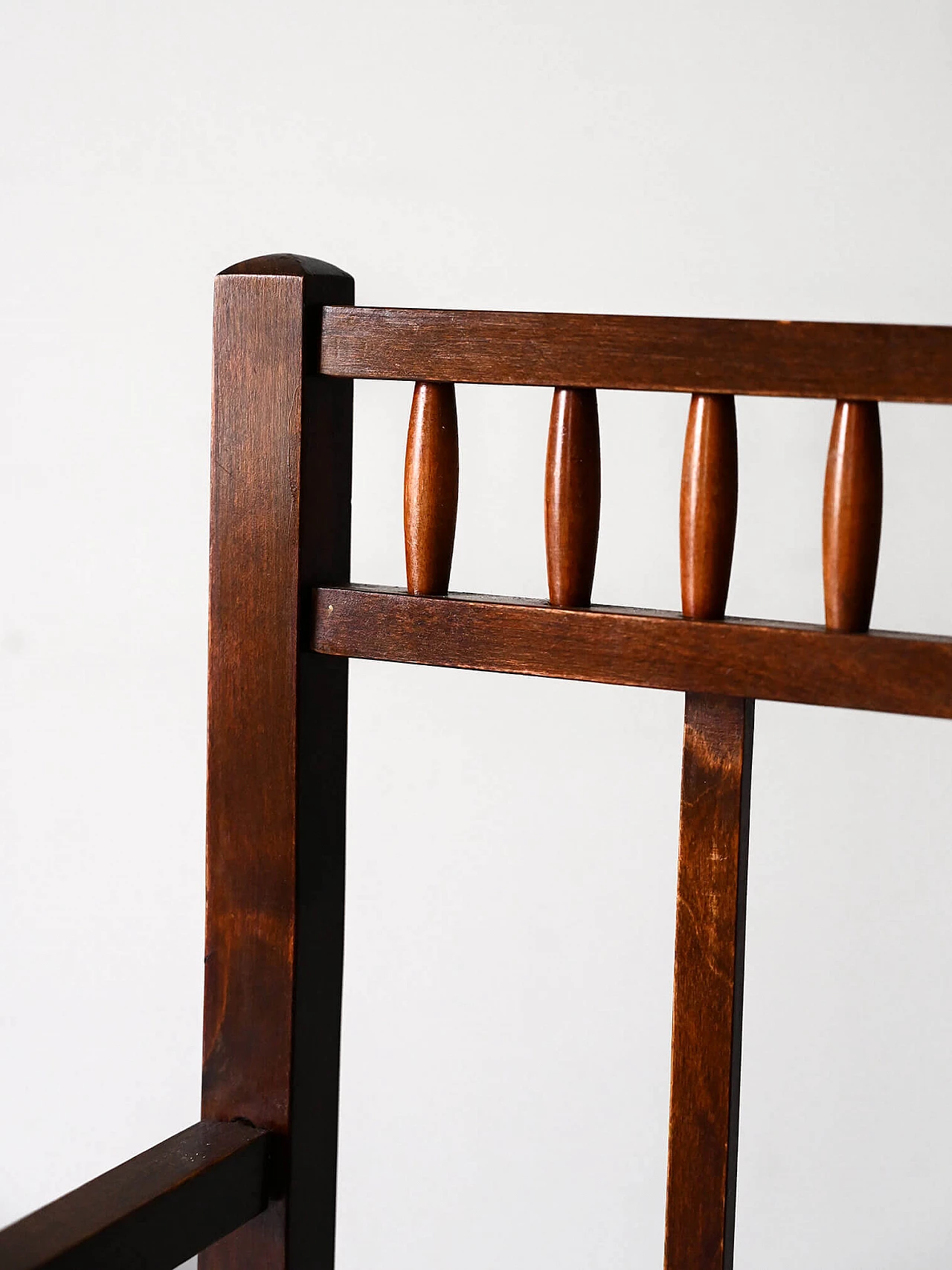 Jugend wooden magazine rack with three shelves, 1940s 7