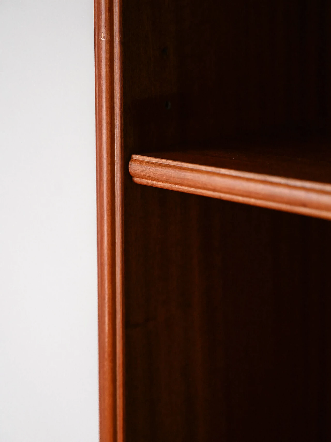 Mahogany bookcase with storage space and writing desk, 1960s 9