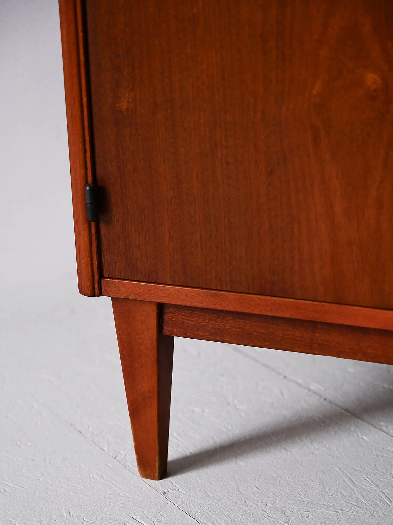 Mahogany bookcase with storage space and writing desk, 1960s 12