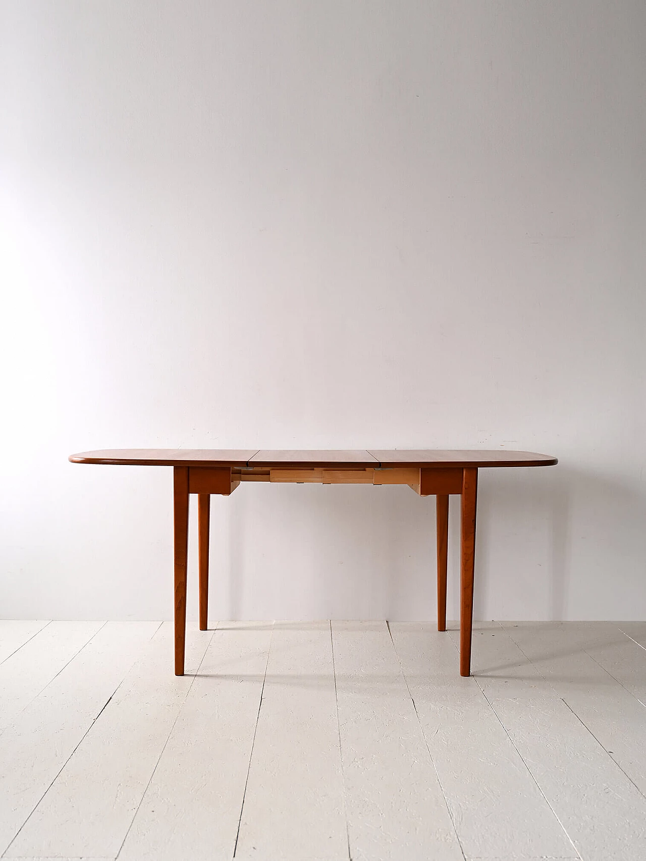 Scandinavian teak extendable table, 1970s 2