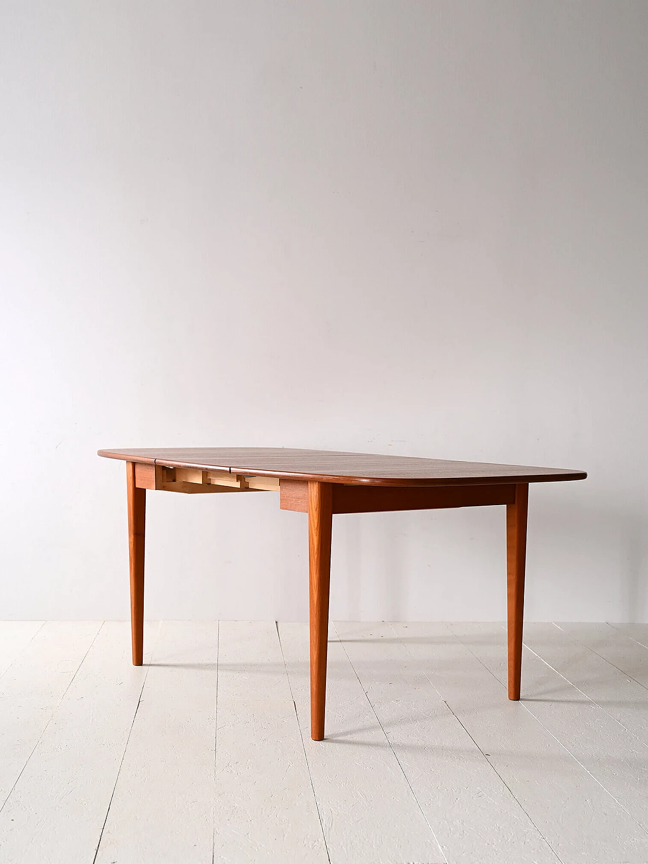 Scandinavian teak extendable table, 1970s 6