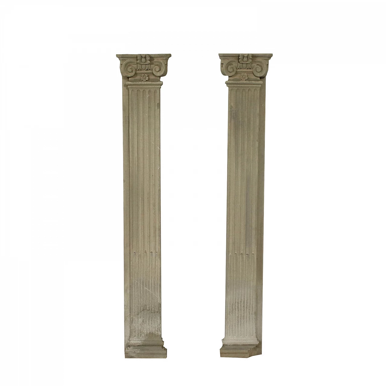 Pair of Renaissance style stone pilasters, 16th century 1