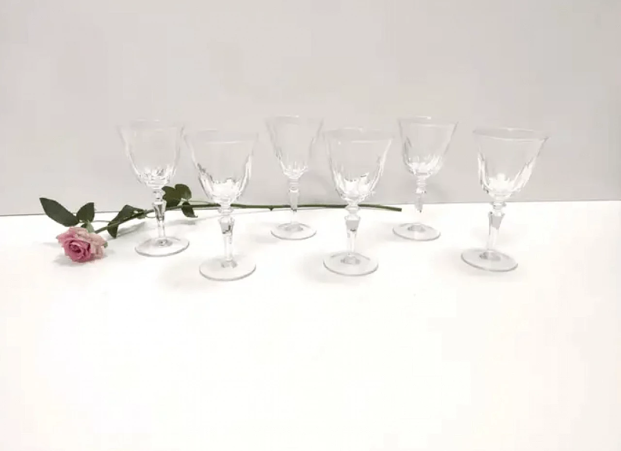 6 Champagne Coupe in Baccarat crystal, 1960s 2