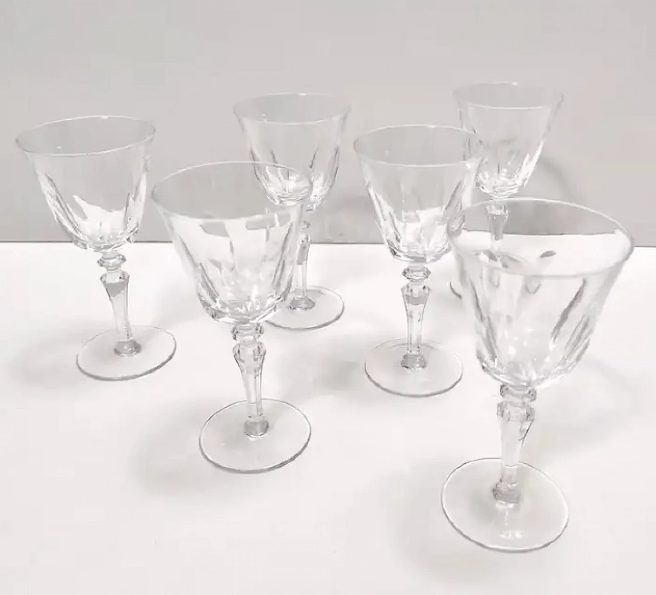 6 Coupé di Champagne in cristallo Baccarat, anni '60 3