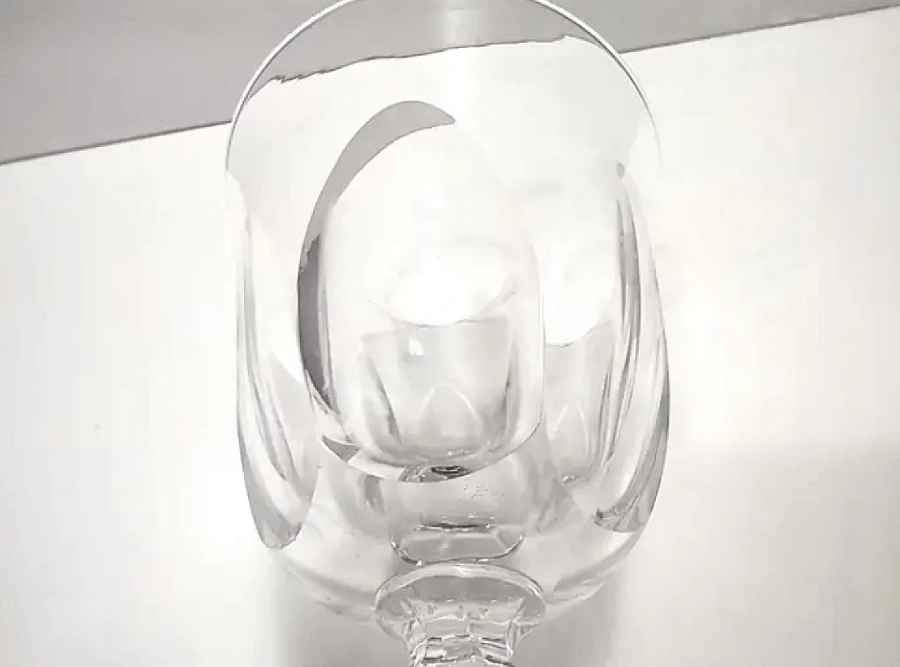 6 Champagne Coupe in Baccarat crystal, 1960s 5