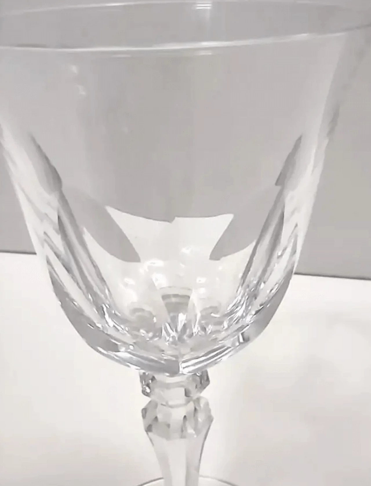 6 Champagne Coupe in Baccarat crystal, 1960s 6