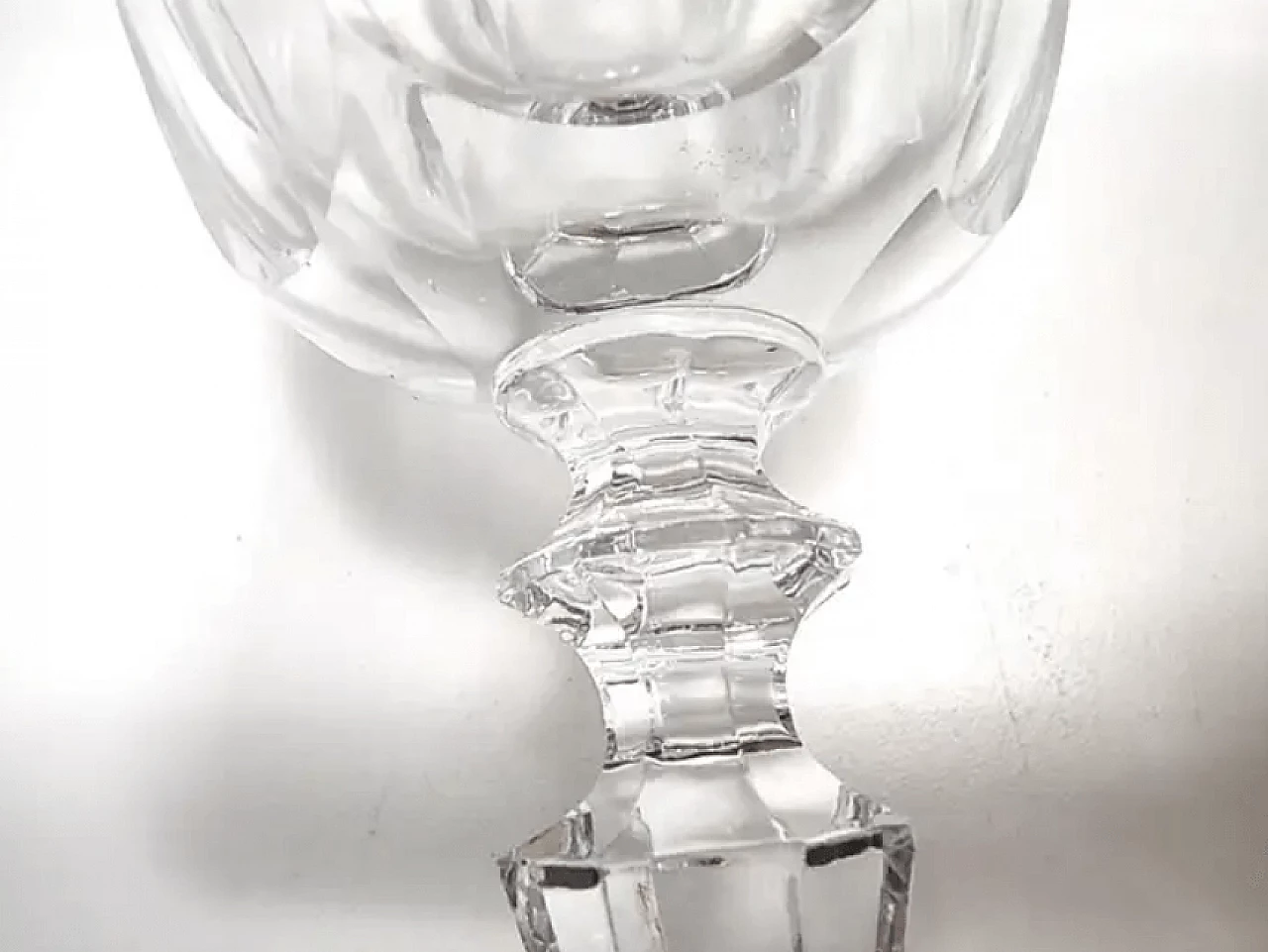 6 Champagne Coupe in Baccarat crystal, 1960s 7