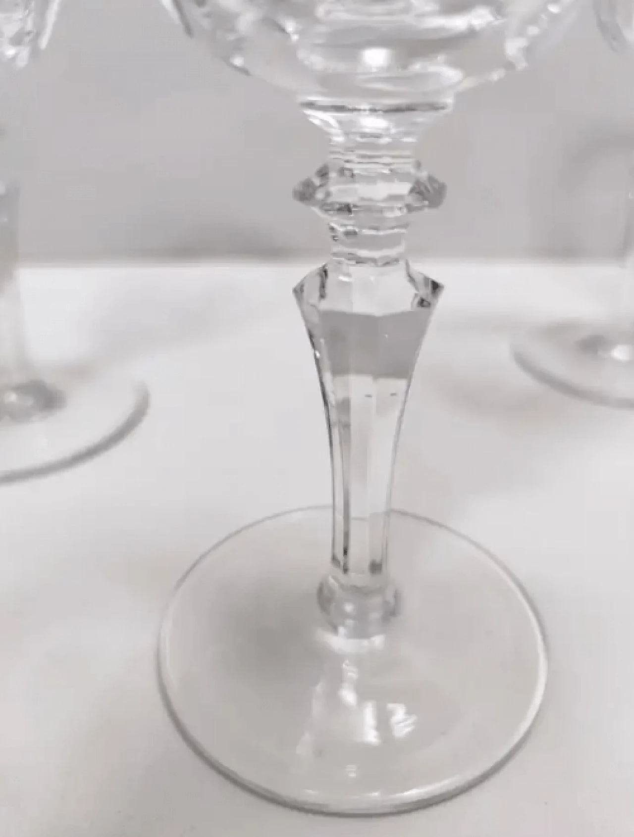 6 Champagne Coupe in Baccarat crystal, 1960s 8