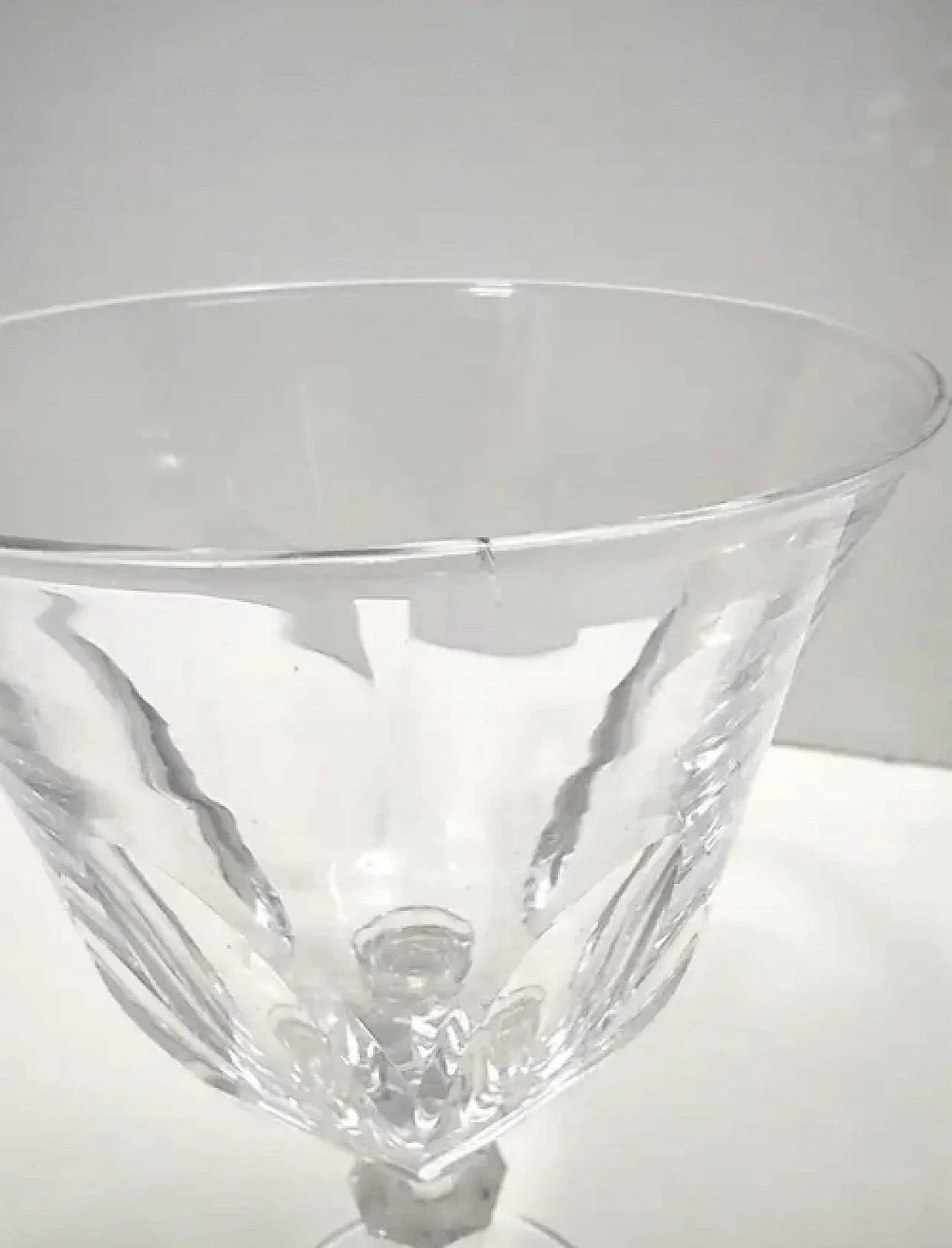 6 Champagne Coupe in Baccarat crystal, 1960s 9