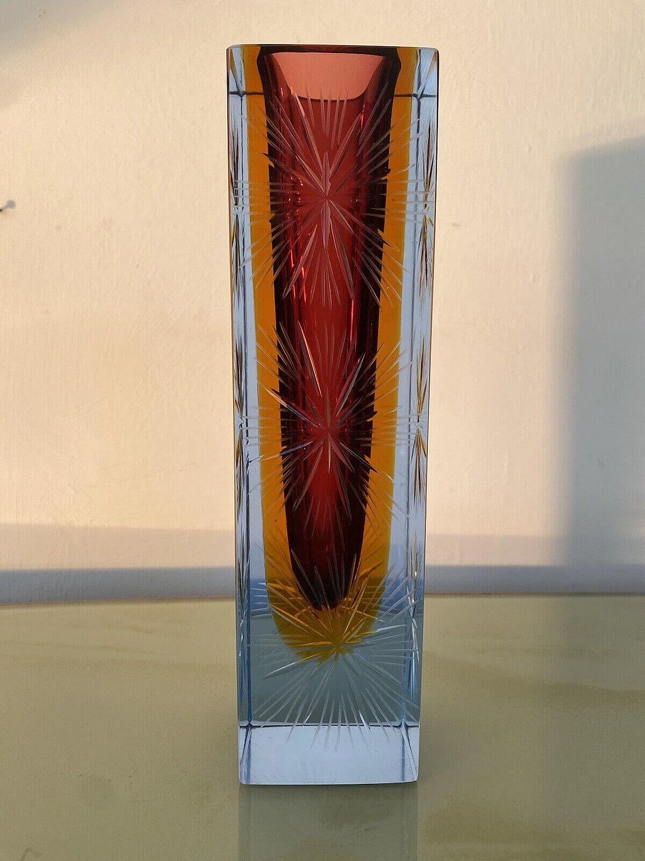 Murano glass vase by Flavio Poli for Archimede Seguso, 1970s 6