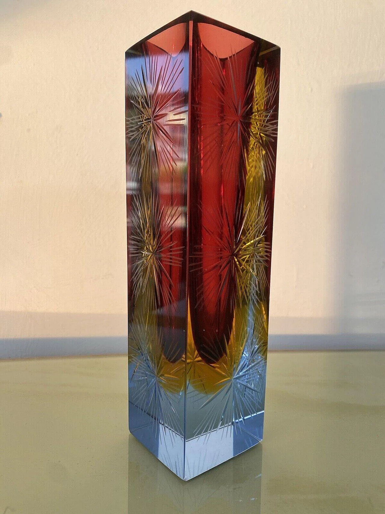 Murano glass vase by Flavio Poli for Archimede Seguso, 1970s 7