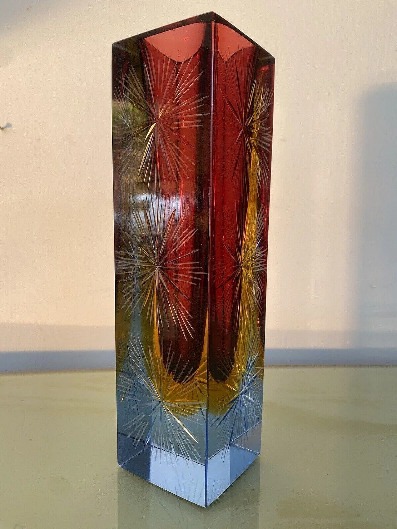 Murano glass vase by Flavio Poli for Archimede Seguso, 1970s 9