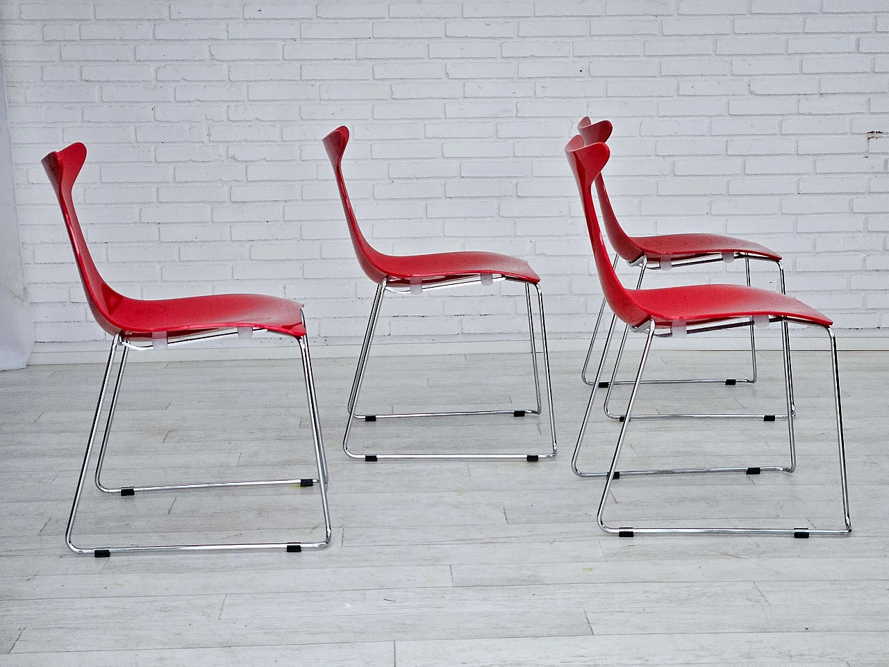 4 Delfy chairs by Gino Carollo for Ciacci Kreaty, 1990s 3