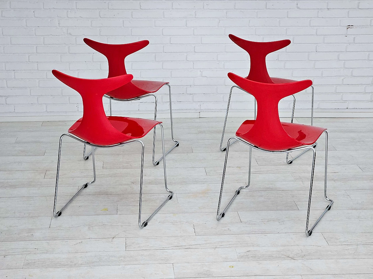 4 Delfy chairs by Gino Carollo for Ciacci Kreaty, 1990s 4