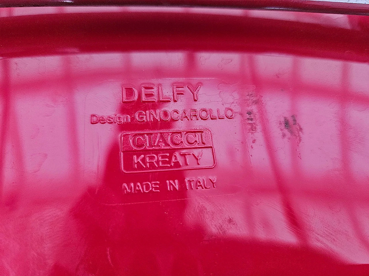 4 Sedie Delfy di Gino Carollo per Ciacci Kreaty, anni '90 14