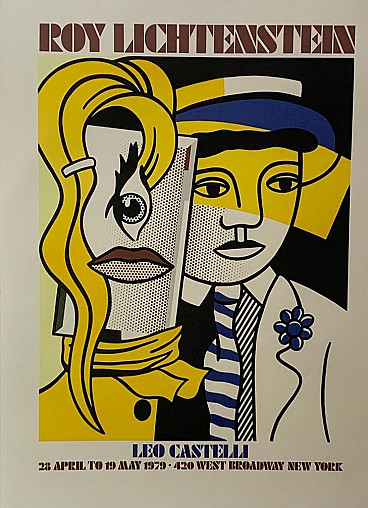 Poster for Roy Lichtenstein exhibition in New York, lithography, 1979