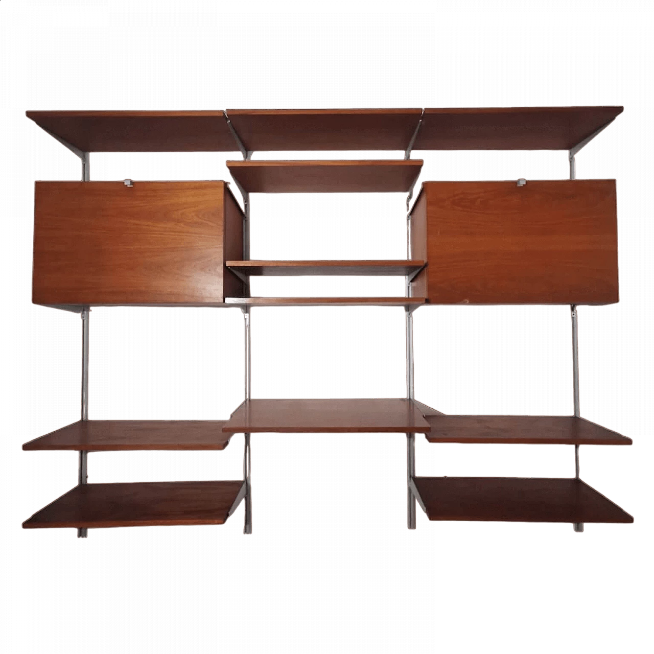 CSS wall-mounted bookcase by Nelson for De Padova, 1980s 5