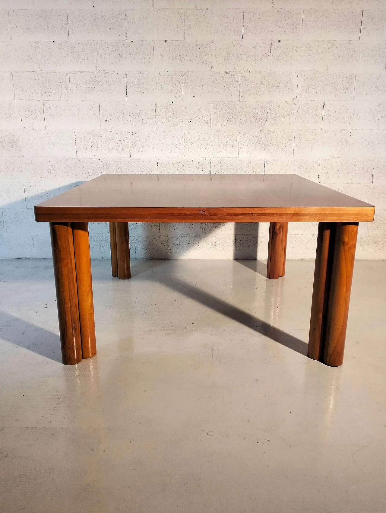 Scuderia dining table by Carlo Scarpa for Bernini, 1970s 12